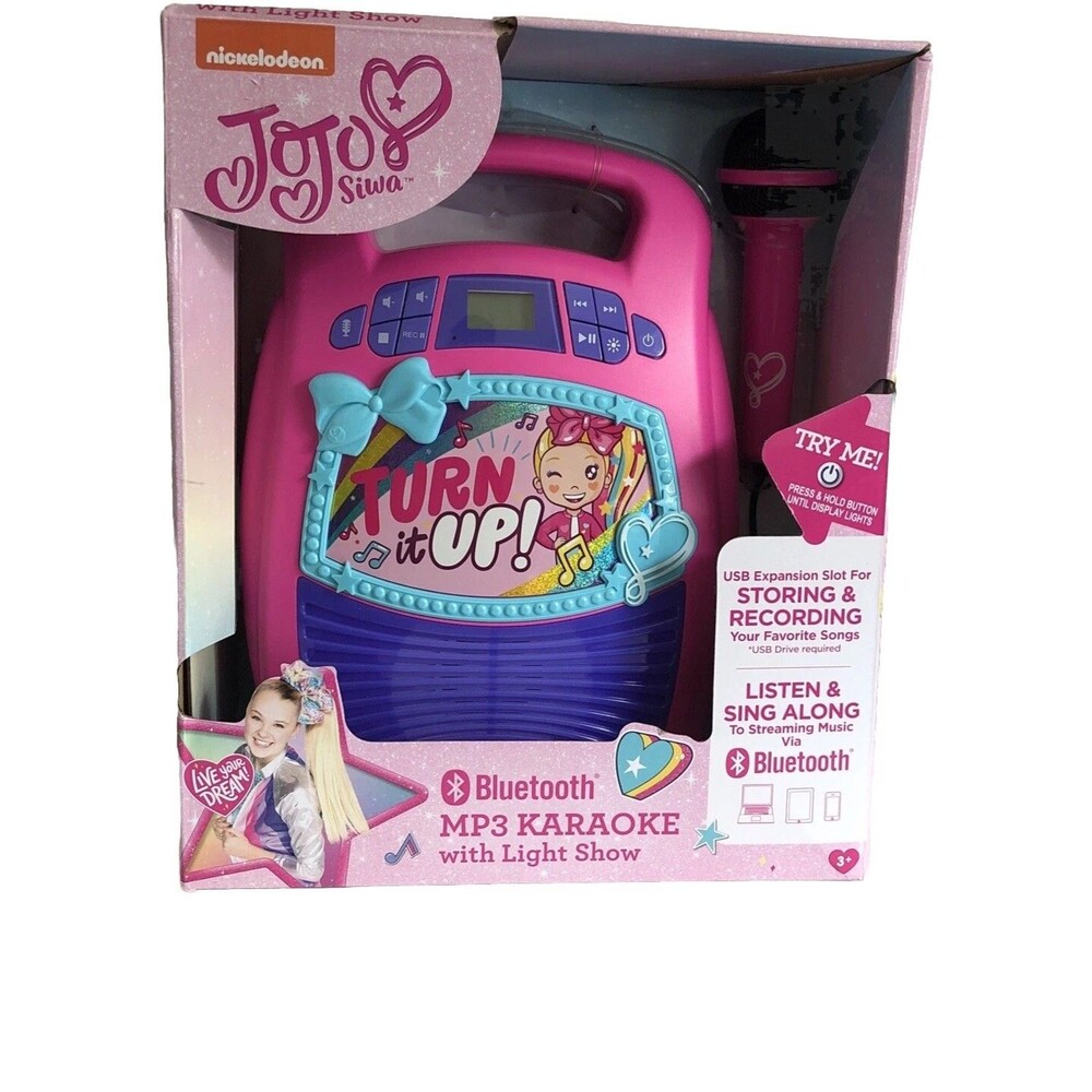 JoJo Siwa Bluetooth Karaoke Machine‎ – Kids Party Speaker Mic Lights Gift Set